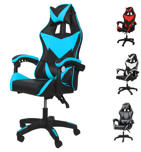Swivel gaming chair leather - chair, pu