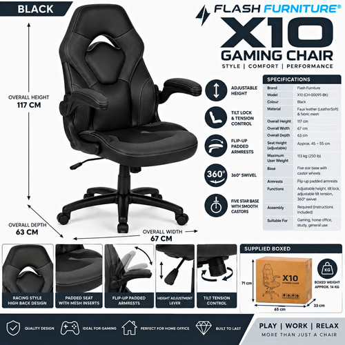Flash furniture x10 gaming - x10,