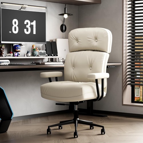 Office gaming chair cream - cream, with