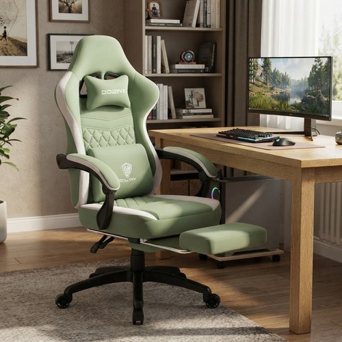 Luxurious green gaming chair - luxurious,
