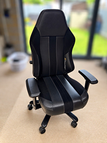 Rocker black faux leather - x,