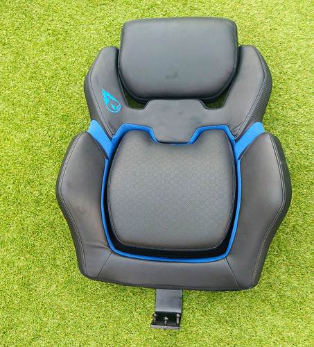 Black faux leather gaming - black,