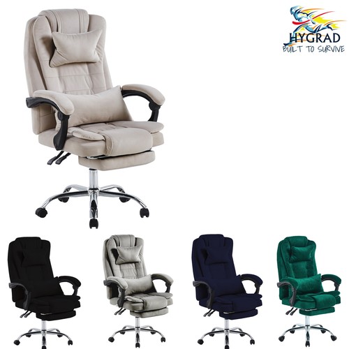 Velvet office chair recliner - office,