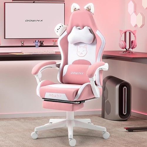 Dowinx pink cat gaming - gaming, chair