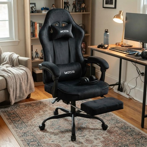 Luxurious suede gaming - gaming, chair